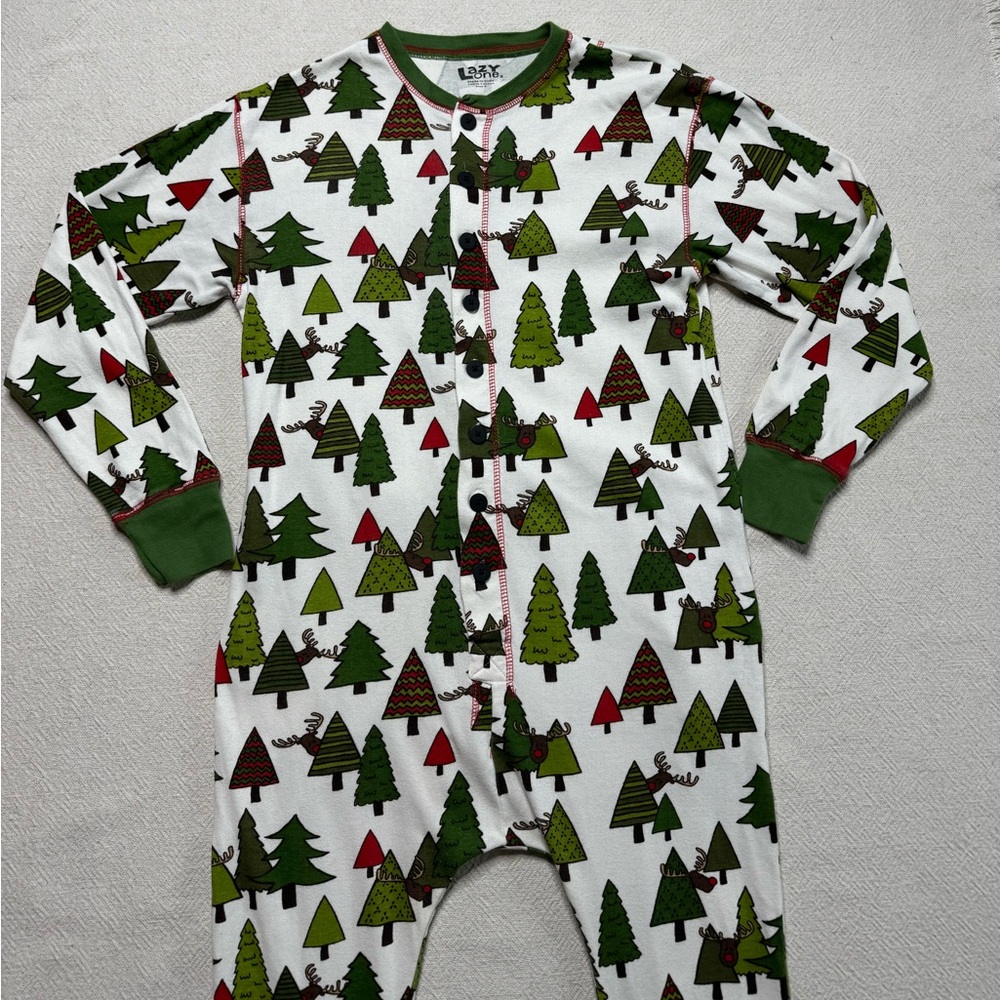 Lazy One Christmas Tree Moose Print Flapjack Ones… - image 4